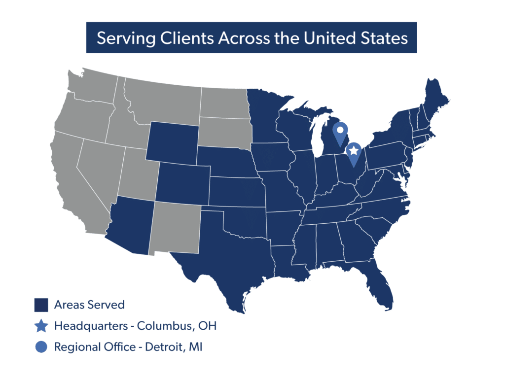 Serving clients across the united states.