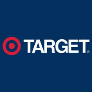 Target logo on a blue background.