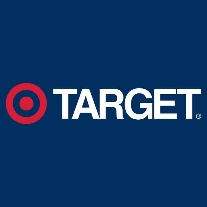 Target logo on a blue background.